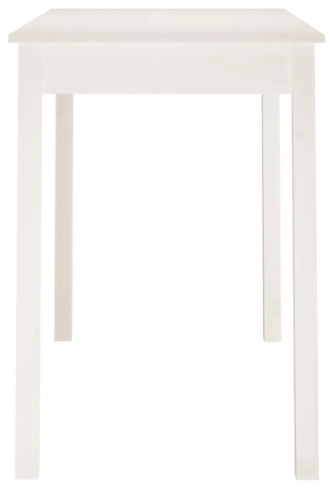 fehér tömör fenyőfa ebédlőasztal 110 x 55 x 75 cm