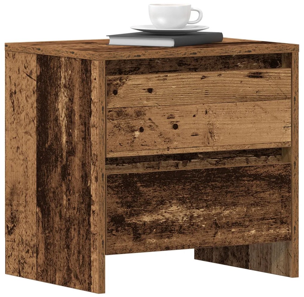 Éjjeli asztal 2 db Régi fa 45x34x44,5 cm Készített fa