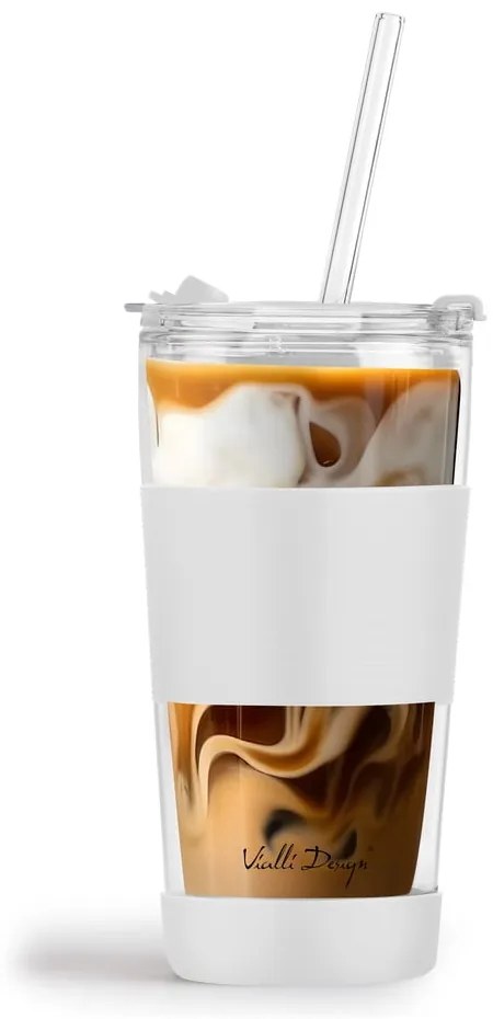 Fehér termobögre 600 ml Fuori – Vialli Design