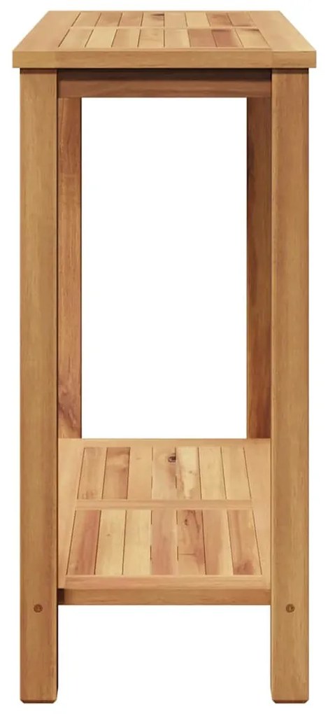 Dohányzóasztal tárolóval Barna 85 x 35 x 75 cm Tömör tíkfa