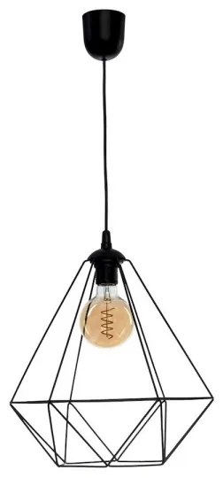 Függeszték BASKET 1xE27/60W/230V fekete