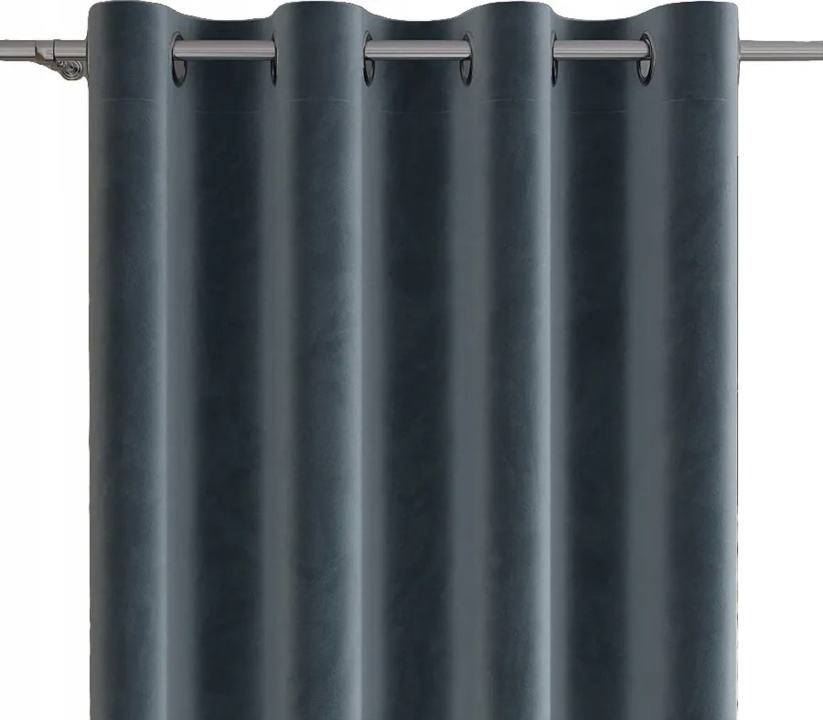 Velvi kész függöny 140x240 kék