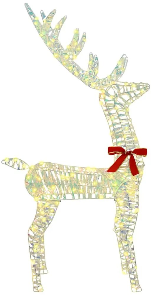 3D rénszarvas 140 LED-del Meleg fehér 128 cm PET