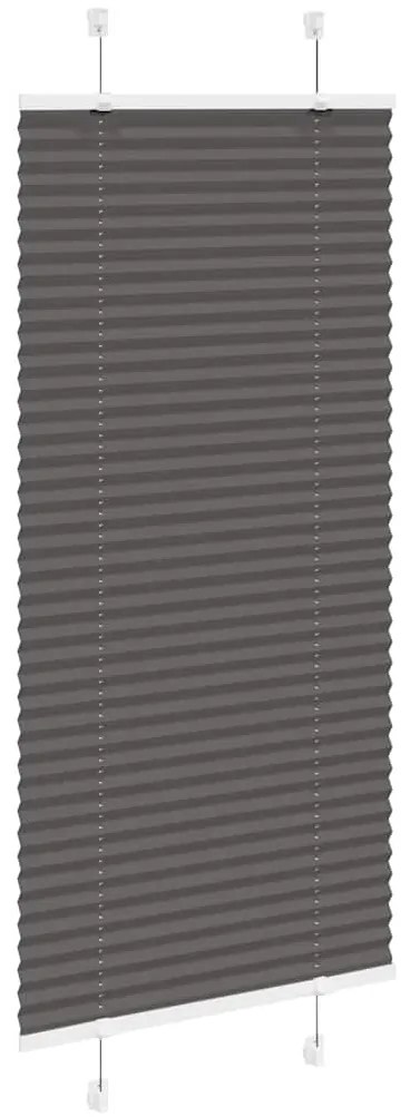 pliszírozott redőny fekete 65x100 cm szövetszélesség 64,4 cm
