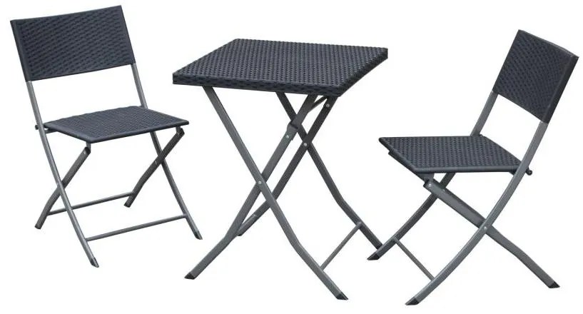 Balkon szett Layn (2 személy számára) (antracit). 1096296