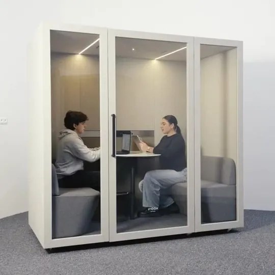 INBOX akusztikai irodai fülke 4 személyes, 2100 × 2200 × 1220 mm