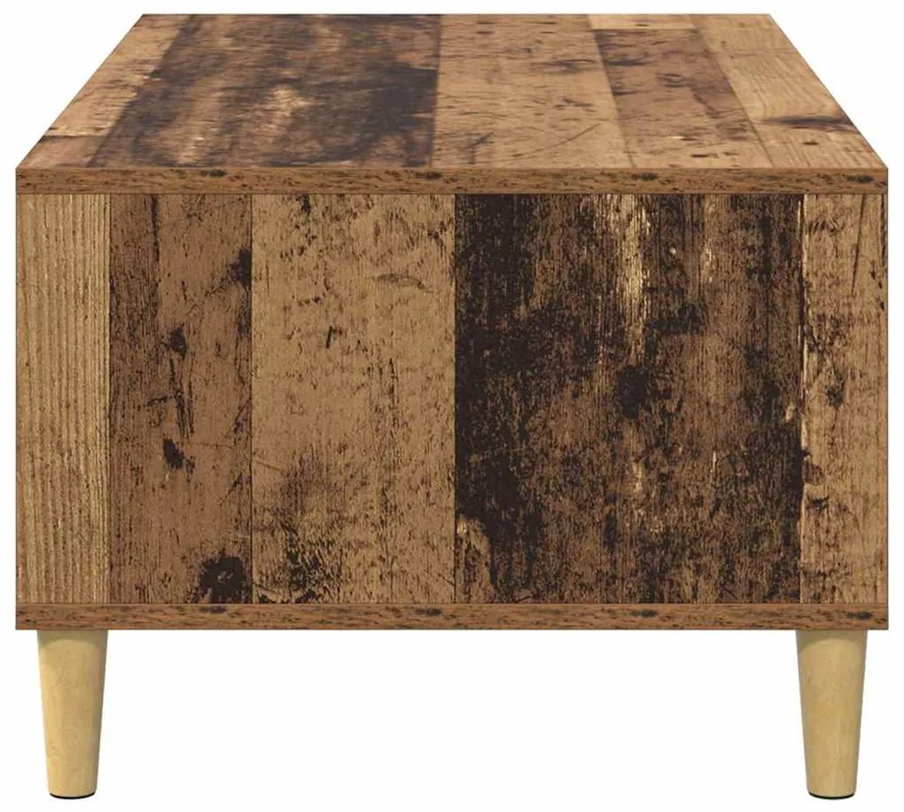 vidaXL Dohányzóasztal fiókkal Öreg fa 90 x 50 x 26.5 cm Faanyag