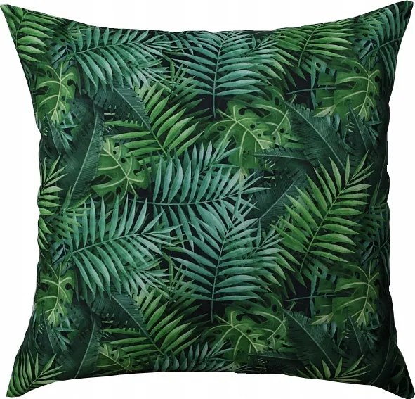 Díszpárnahúz 40x40 zöld pálmafák