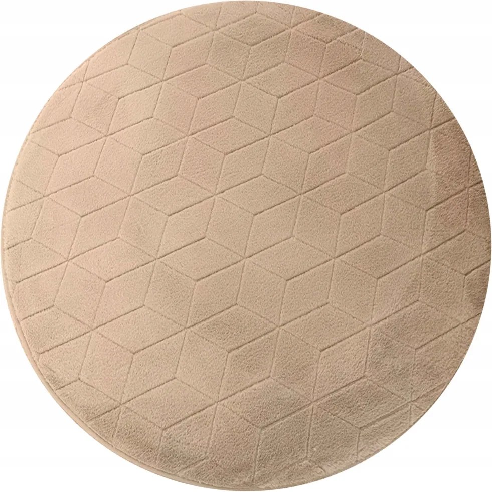 Strado Rabbit 3D szőnyeg kerek 150 cm bézs