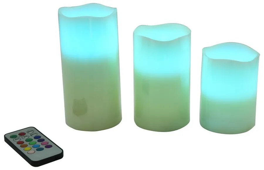 LED gyertya szett 3 db-os (magasság 10 cm) – Hilight