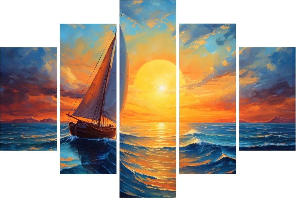 Kép - Vitorlások (150x105 cm)