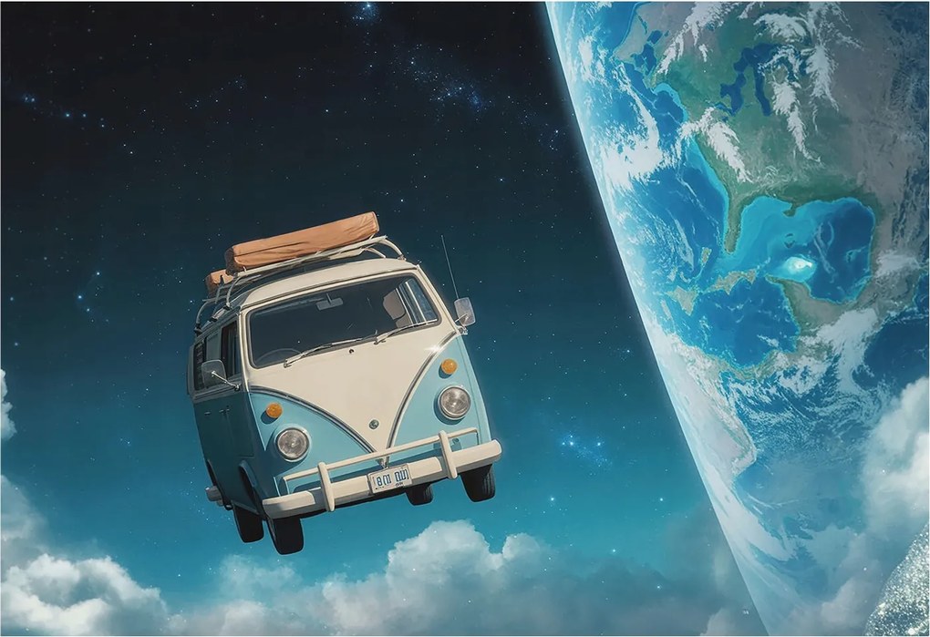 Dekoratív fotótapéta falra Könnyű összeszerelés Utazás kozmosz 152x104 Ragasztó