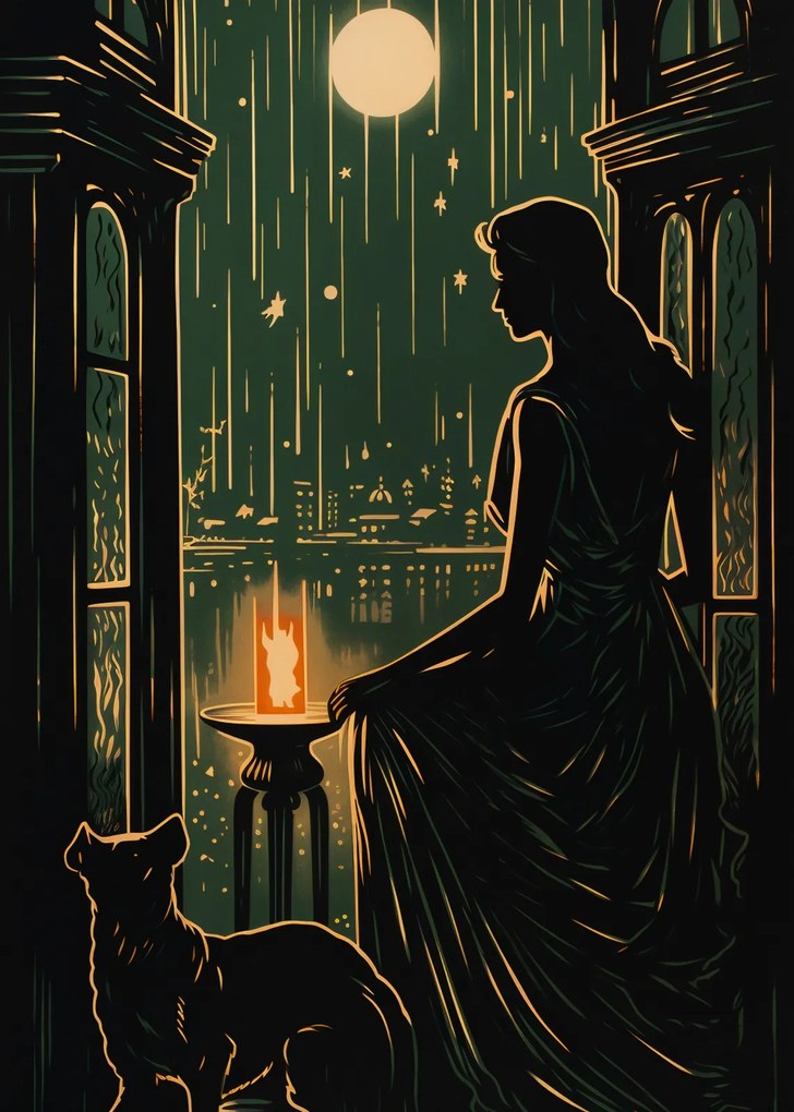 Poszter 25x35cm Éjszakai suttogás