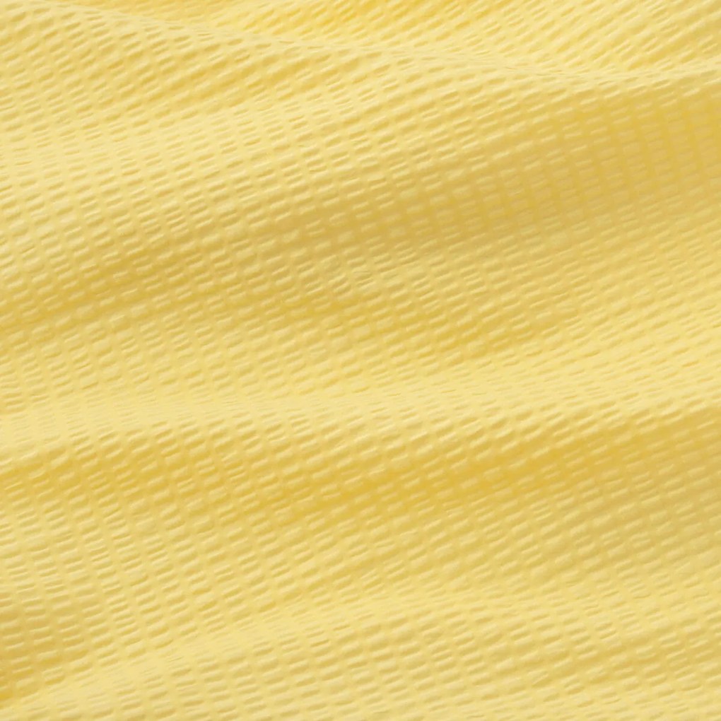 Goldea krepp ágyneműhuzat duo - magyar rét, sárga hátoldal 140 x 200 és 70 x 90 cm