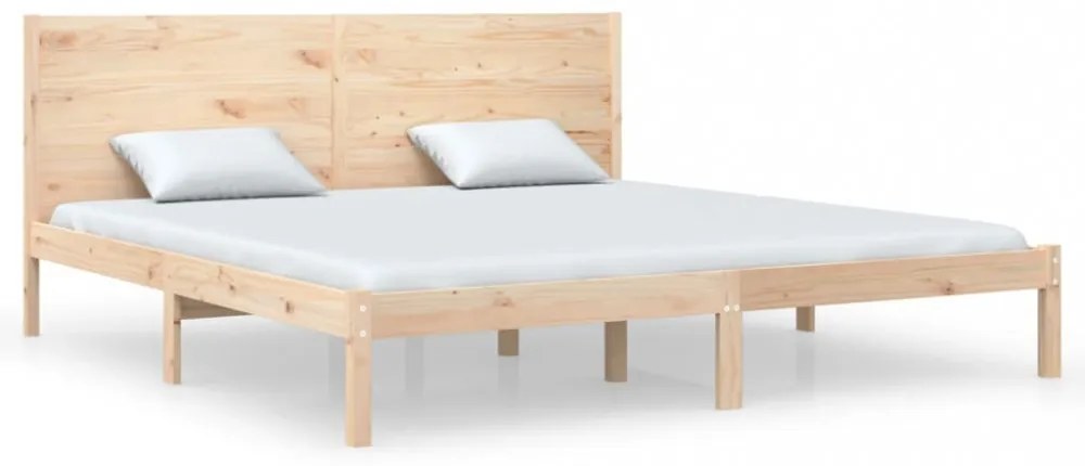 tömör fenyőfa ágy matrac nélkül 200 x 200 cm