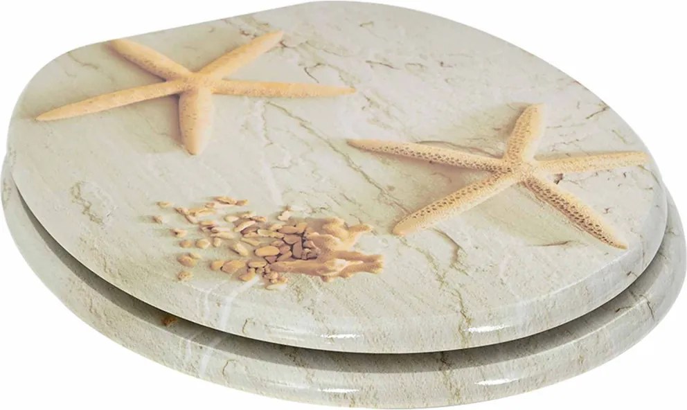 Lágy záródású WC ülőke 2 pcs Sárga és Fehér 44 x 38 cm MDF lap