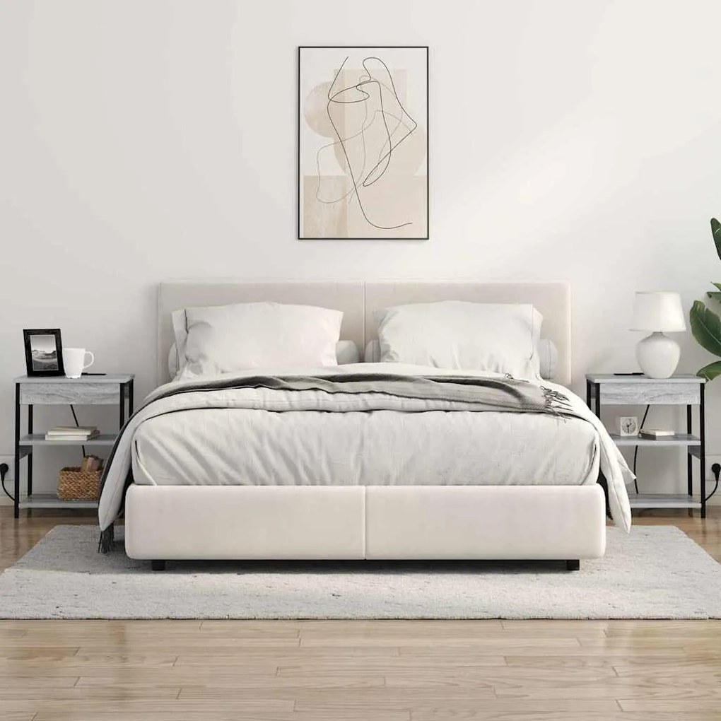 Éjjeli Szekrények 2 pcs Szürke sonoma 41 x 31 x 51 cm Faanyag