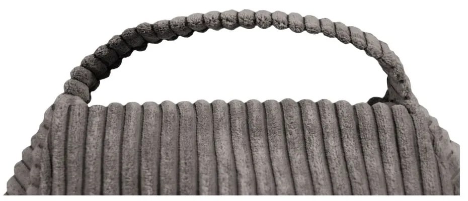 Világosszürke kordbársony babzsákfotel Play Amuse – SLOWDOWN