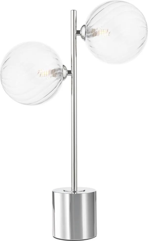 Dar Lighting modern asztali lámpa spiral csiszolt króm darspi4250-22