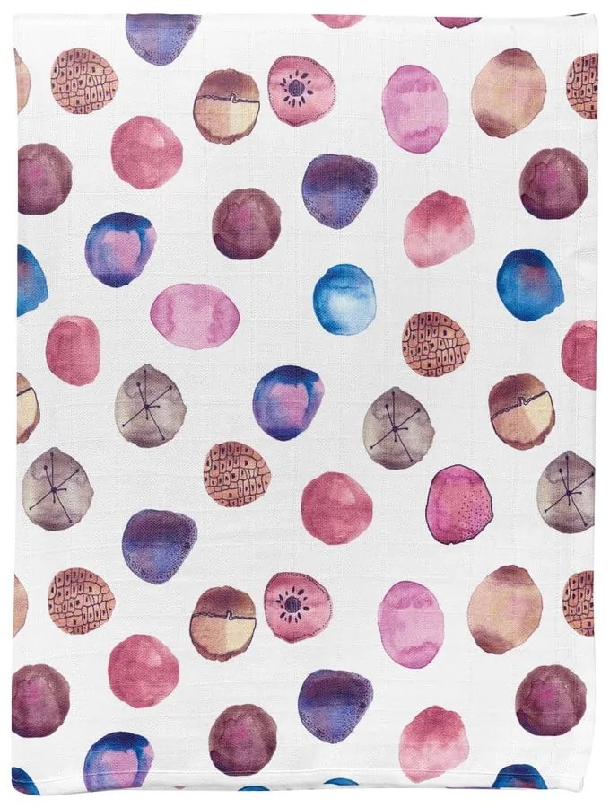 Fehér muszlin gyerek takaró 75x100 cm Shells – Mijolnir