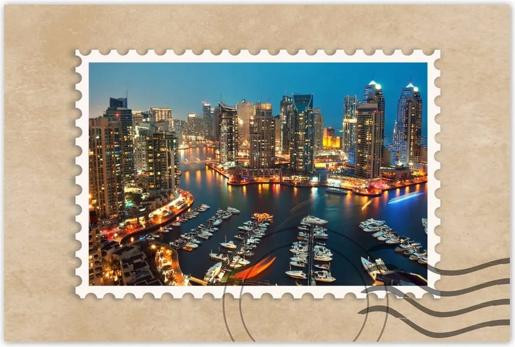 Poszterek 60x40 Dubai éjszaka