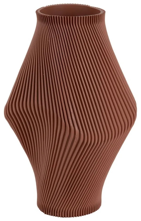 Barna poligyanta váza (magasság 30 cm) Twisted Rib – PT LIVING