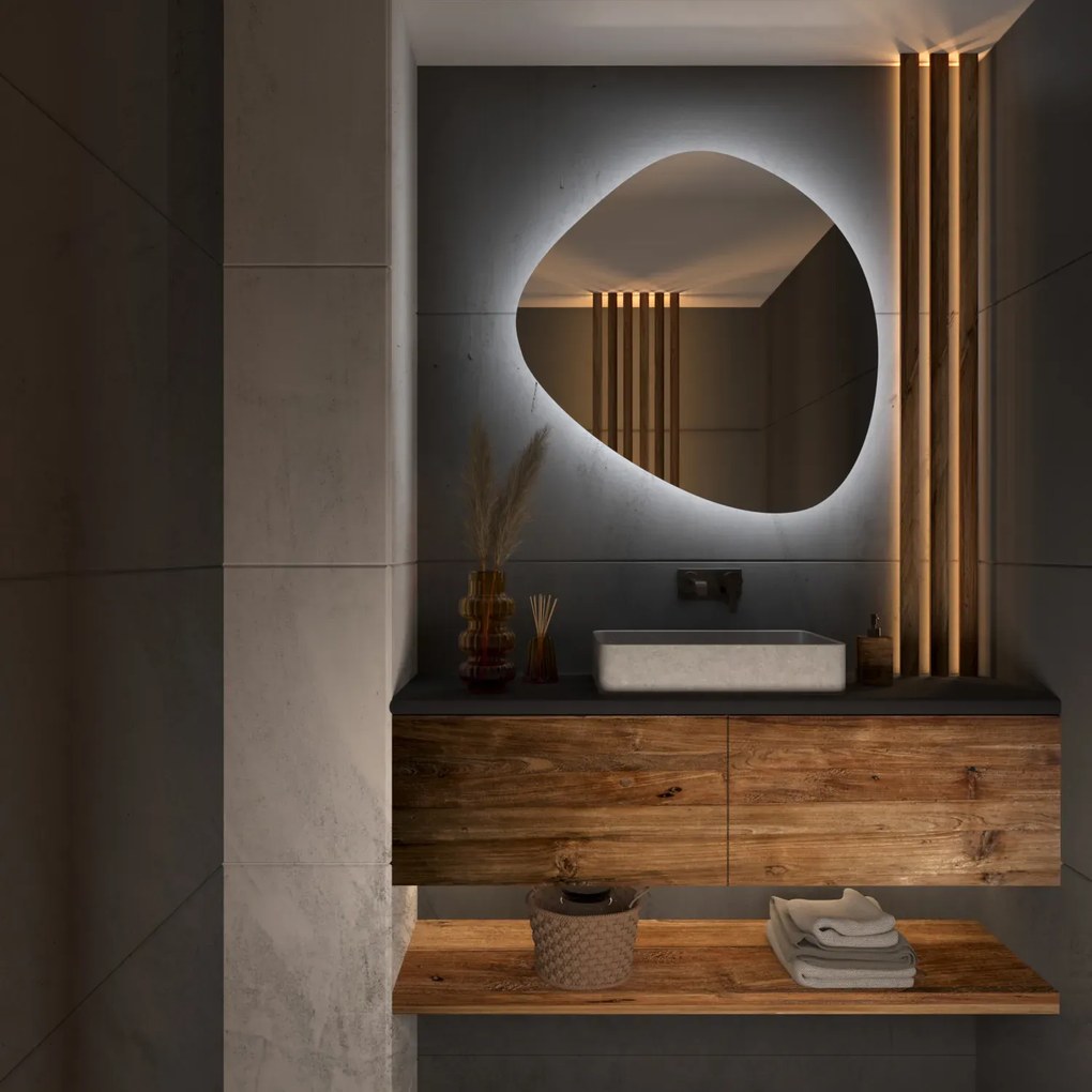 Atipikus tükör LED világítással G5