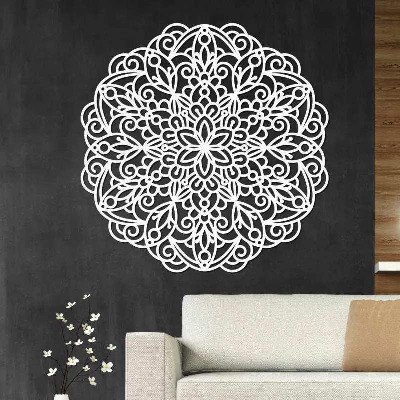 Fából készült mandala, falfestmény | TERRONY