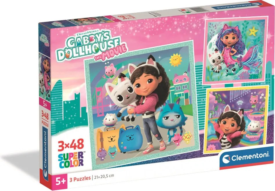 Gabi babaháza Travel 3x48 db-os puzzle Clementoni