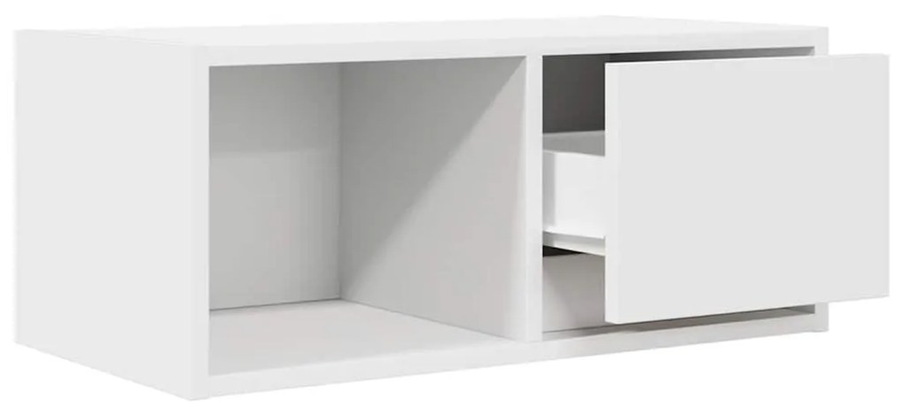 fehér szerelt fa TV-szekrény 60x31x25,5 cm