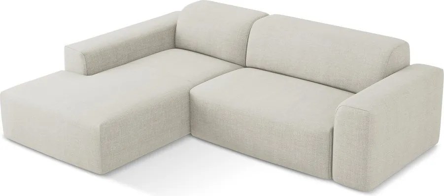 Bézs sarokkanapé (bal oldali-heverő résszel) Keli – Makamii