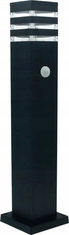 Négyzet alakú világítóoszlop ProVero E27 60 cm fekete