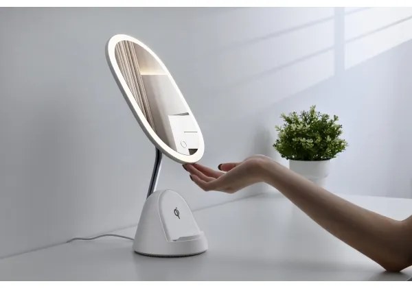 Immax 08970L - LED állítható tükör vezeték nélküli töltéssel LED/18W/230V