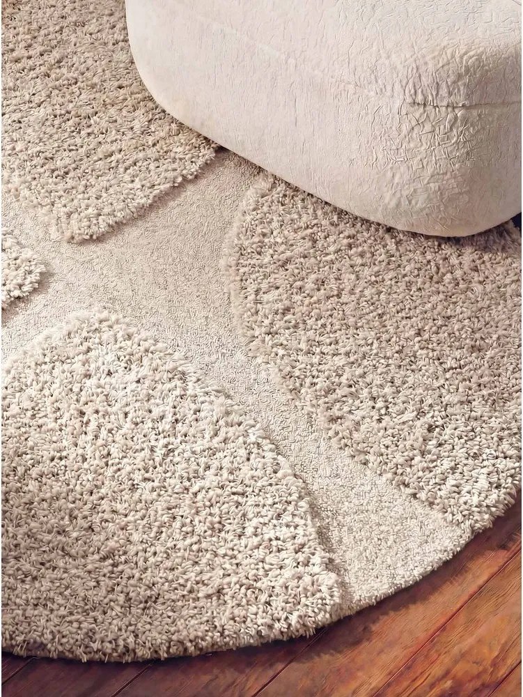 Krémszínű kézi szövésű kerek szőnyeg ø 160 cm Lambeth Jasper – Ted Baker