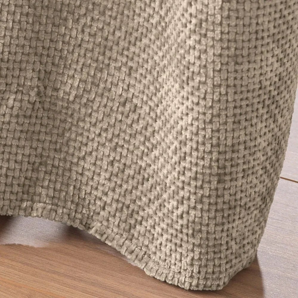 Világosbarna zsenília függöny 140x260 cm Leo – douceur d'intérieur