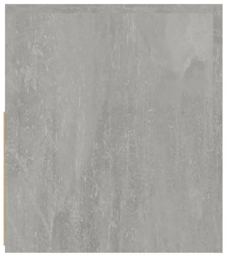 2 db betonszürke éjjeliszekrény LED-del 60 x 35 x 40 cm