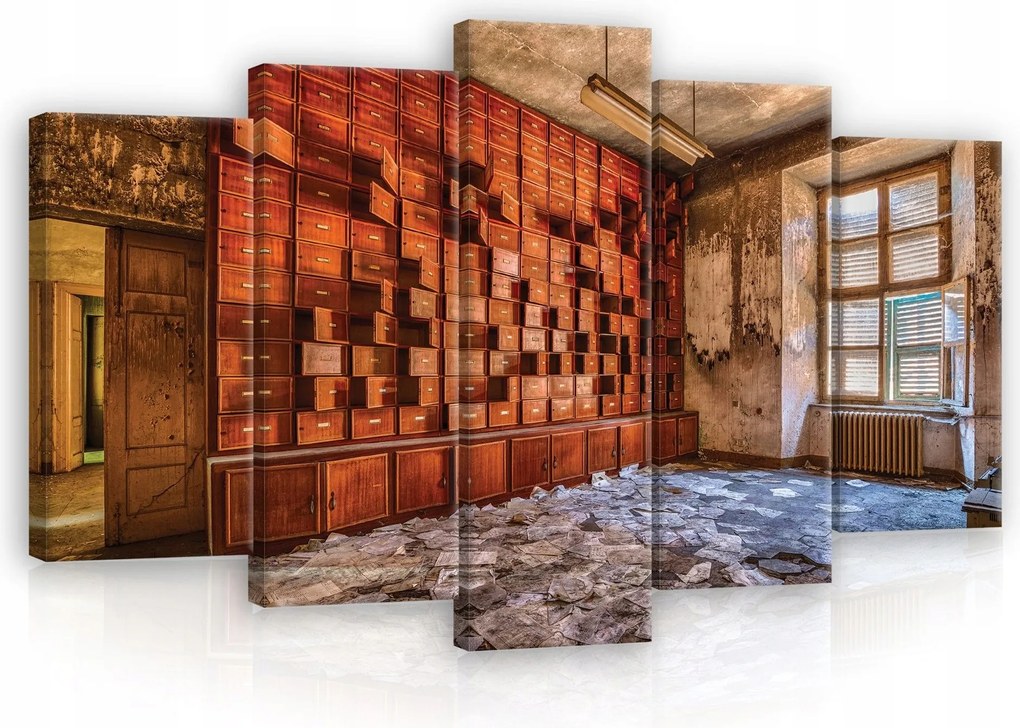 Vászonkép 100x60 Elhagyatott hely romok bomlás régi történelem nosztalgia urbex