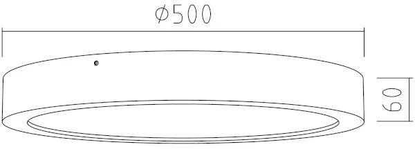 APLED - LED Mennyezeti lámpa RONDO LED/48W/230V á. 50 cm tölgy