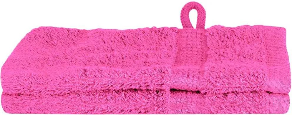 vidaXL Vendégtörölköző SOLUND 2 pcs Rózsaszín 15 x 21 cm 550 gsm