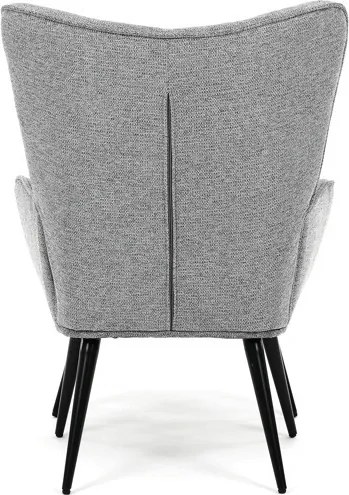 Relaxációs fotel, szürke, bársony kárpit, AK-303 GREY2