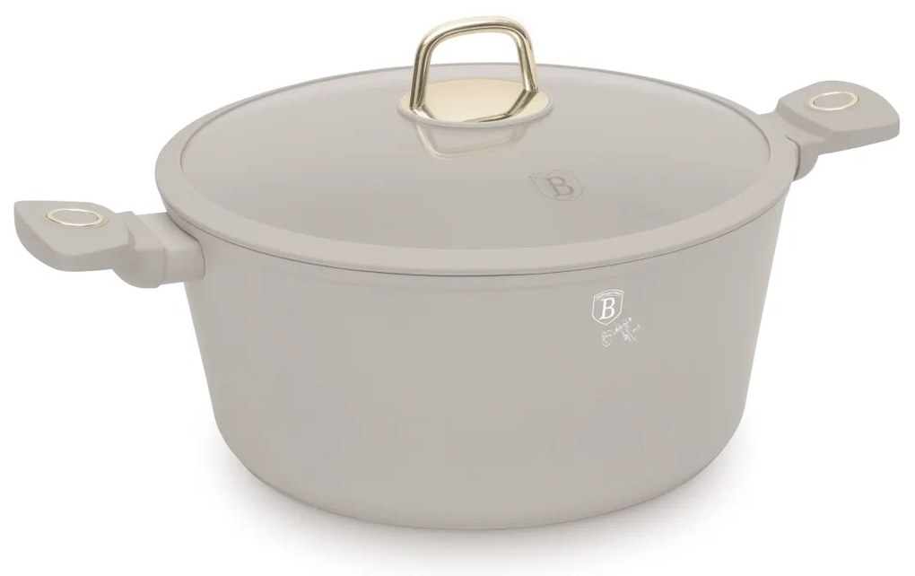 BerlingerHaus titánbevonatú serpenyő fedéllel Sahara 30 cm, 30 cm