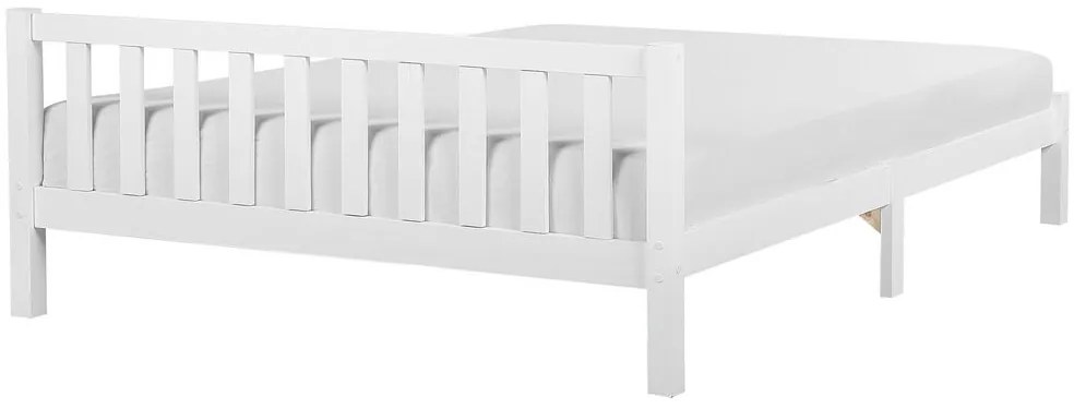 Franciaágy 180 cm FLORIS (ágyráccsal) (fehér). 1007275