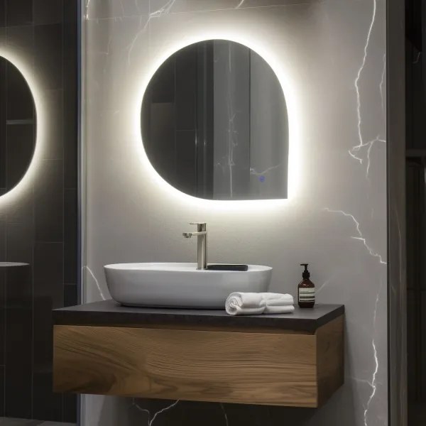 Brilagi - LED fürdőszobai tükör RICADI LED/19W/230V 60x60 cm IP44 CRI 90 dimmelhető+CCT