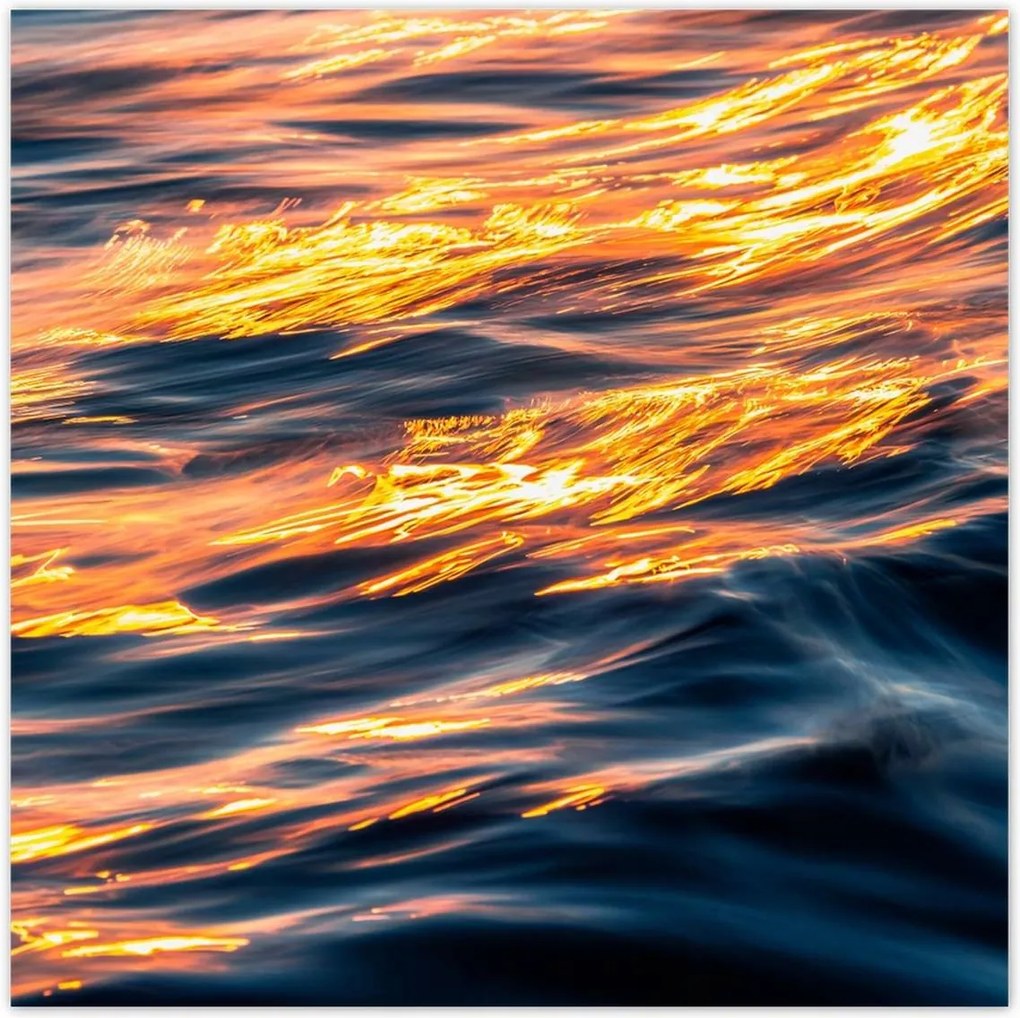 Poszterek 100x100 Naplemente Víz Tenger