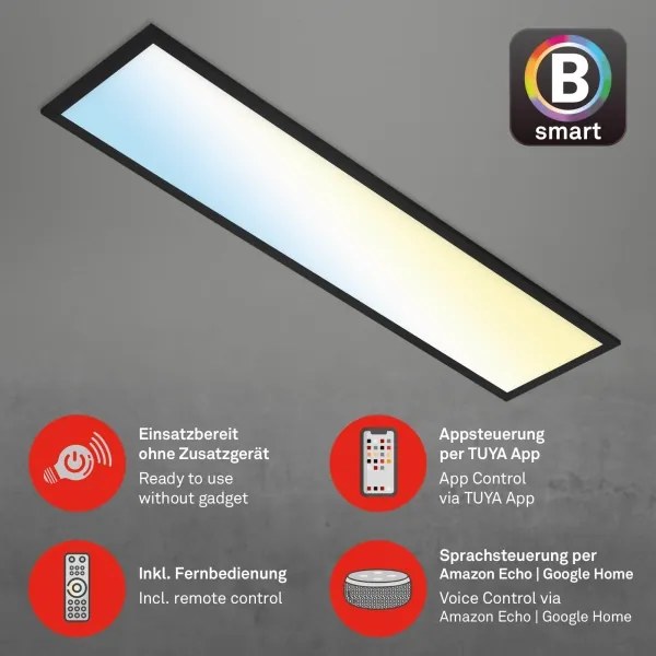 Brilo - LED Dimmelhető mennyezeti lámpa PIATTO LED/28W/230V Wi-Fi Tuya + távirányító