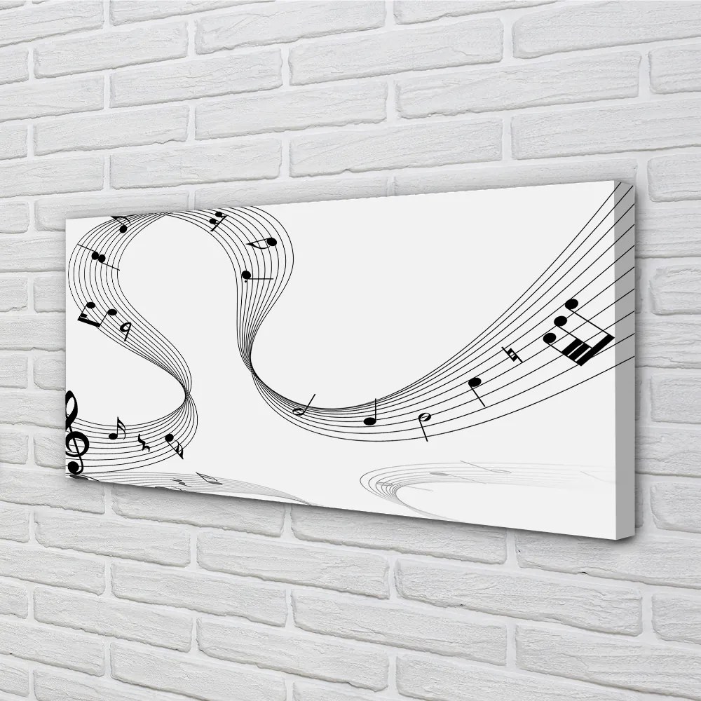 Canvas képek Violinkulcs 100x50 cm