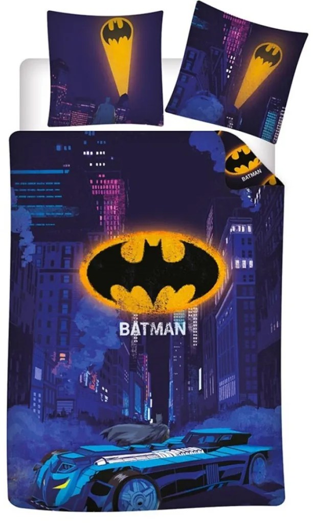 Batman Gotham Nights ágyneműhuzat 140×200cm, 65x65 cm