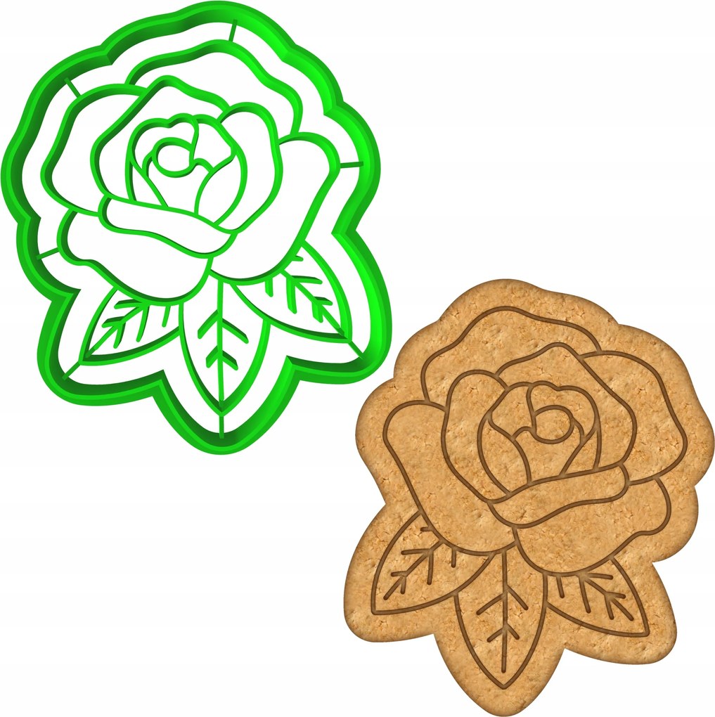 Húsvéti Forma Húsvéti Kivágó Valentin Nap Virág Rózsa 8cm