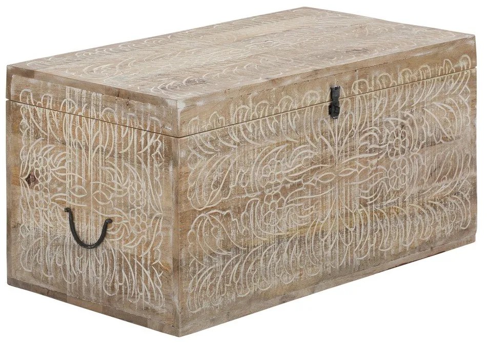 Natúr színű mangófa tárolóláda 45x50 cm Malati – Støraa