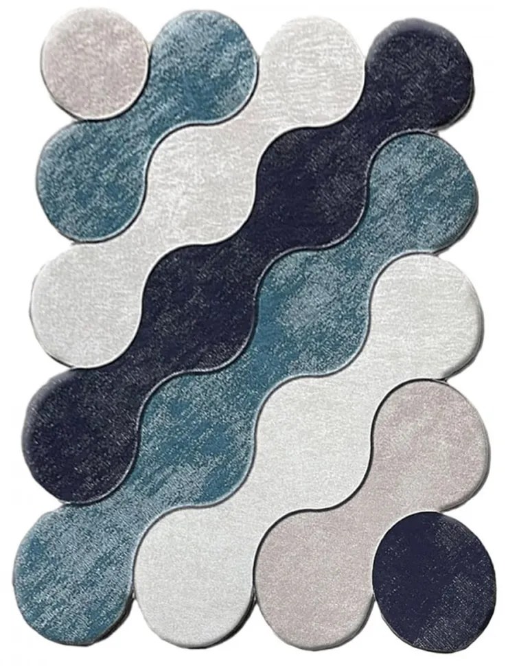 Circle Fürdőszoba szőnyeg szett (2 darab) Multicolor